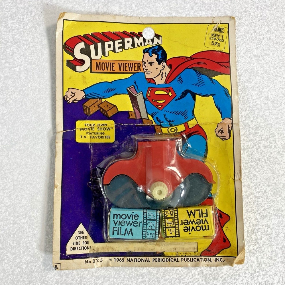 1965 Superman Movie Viewer No.225 Sealed w/ 2 Film Reels Vintage DC Comics